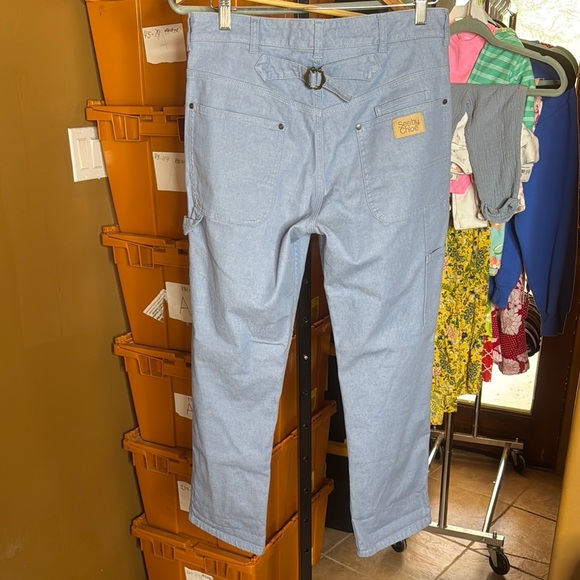 See by Chloé Carpenter Light Blue Jeans Size 6 - Picture 5 of 11